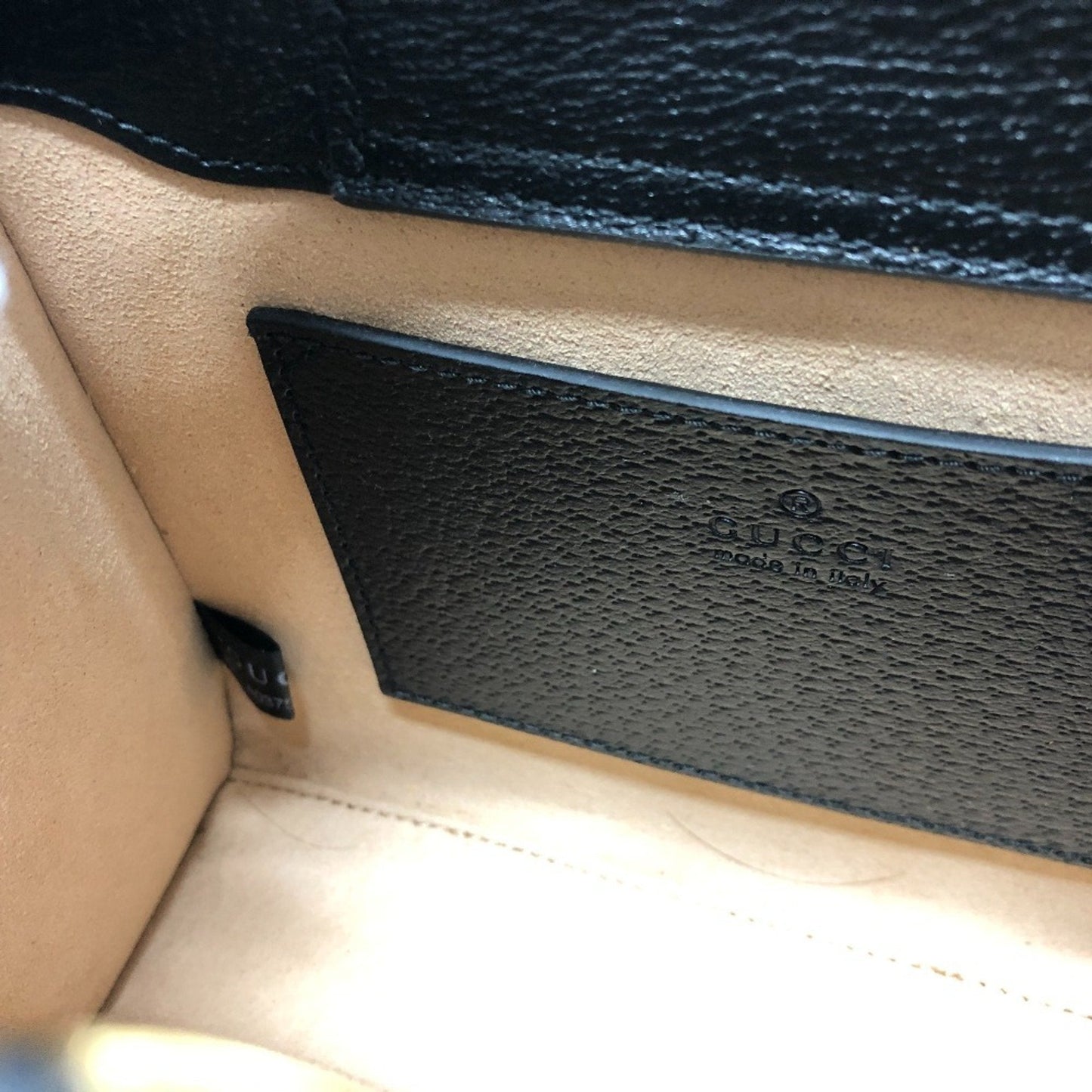 Gucci Black Bamboo Leather Handbag Shoulder Bag