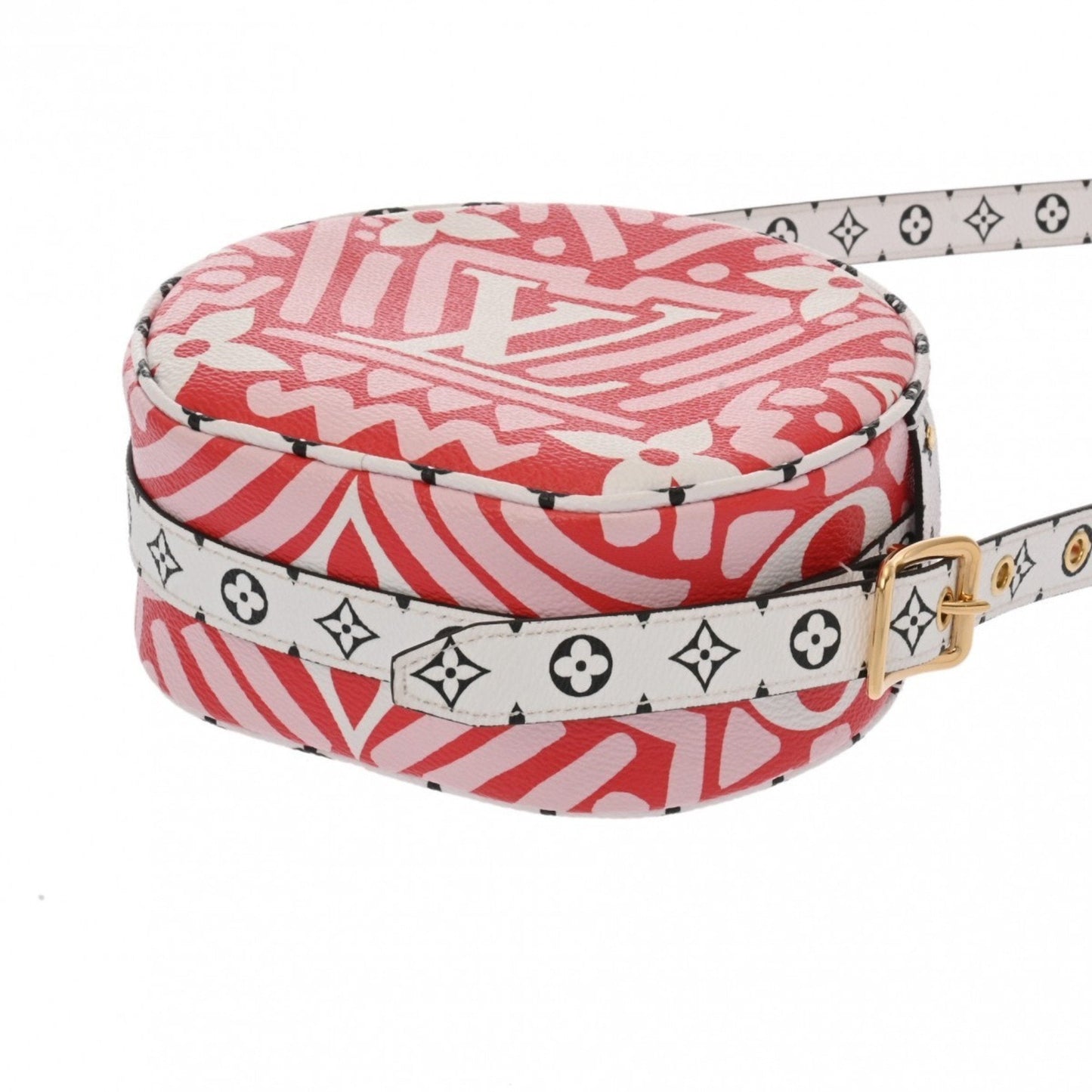 Louis Vuitton Pink Red Color White Leather Shoulder Bag