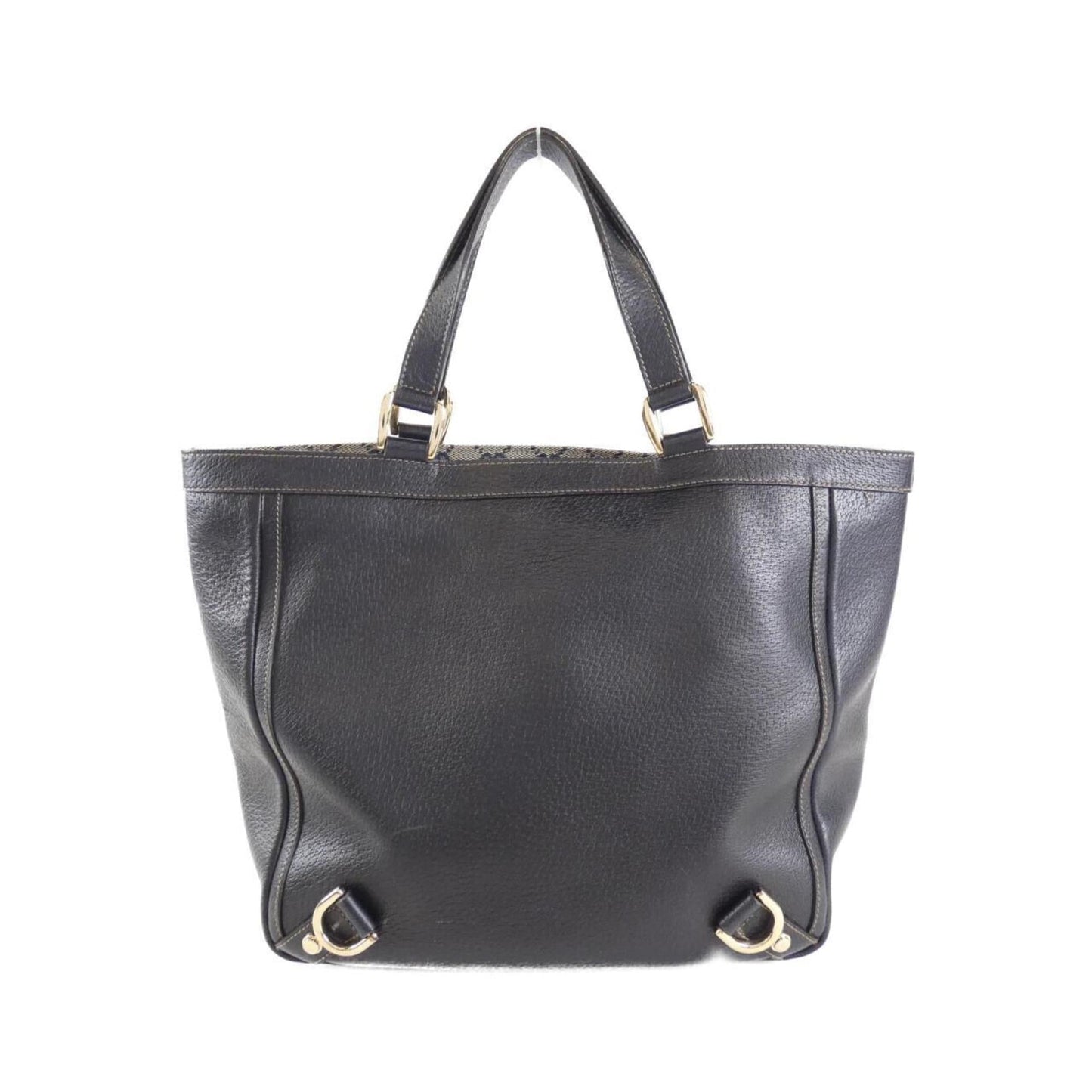 Gucci Navy Leather Handbag Tote Bag