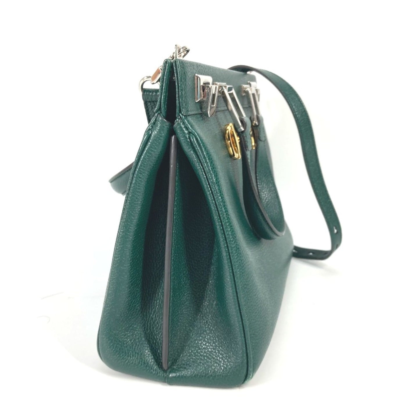 Gucci Green Leather Handbag