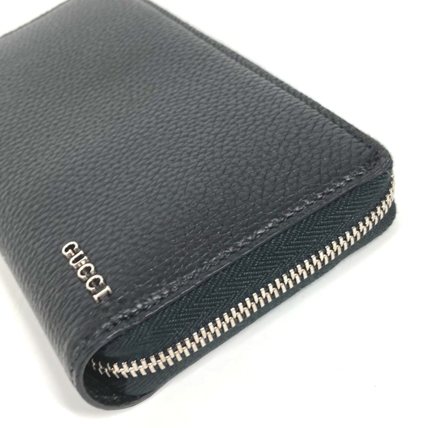 Gucci Black Leather Long Wallet (Bi-Fold)