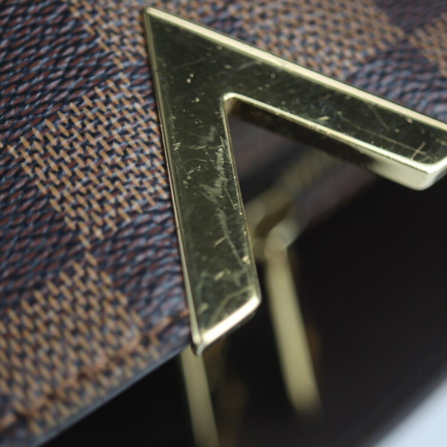 Louis Vuitton Ebene Damier Canvas Handbag Shopping Bag Shoulder Bag Tote Bag