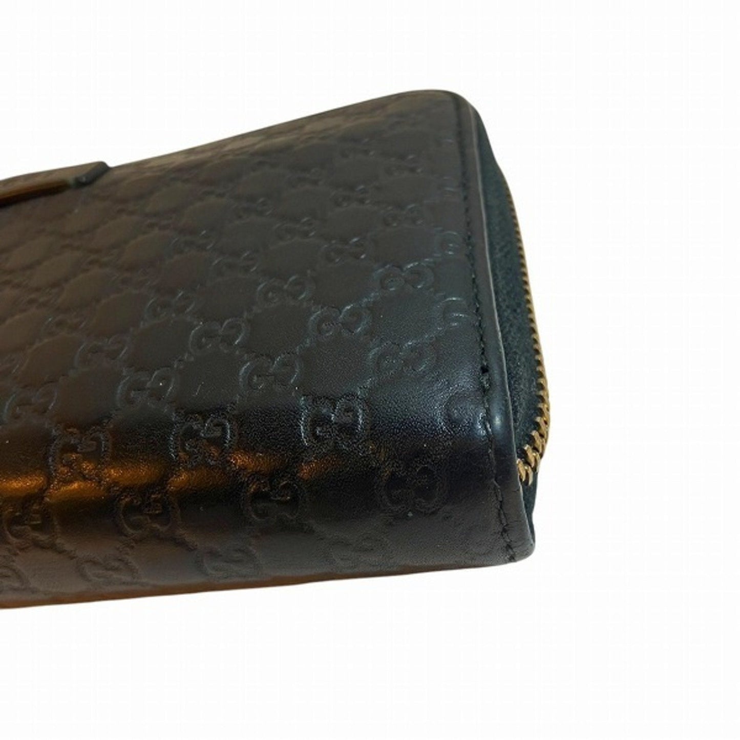 Gucci Black Leather Long Wallet (Bi-Fold)
