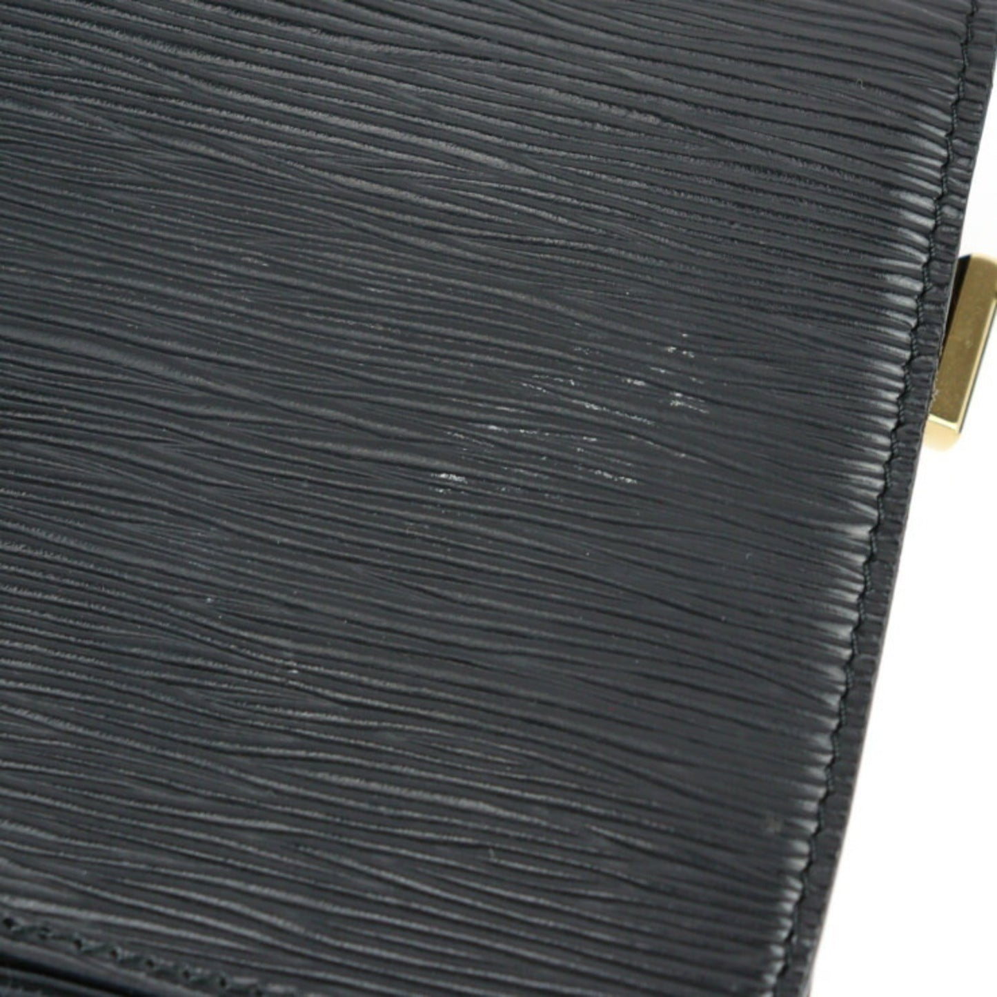 Louis Vuitton Black Epi Leather Handbag Shoulder Bag Tote Bag