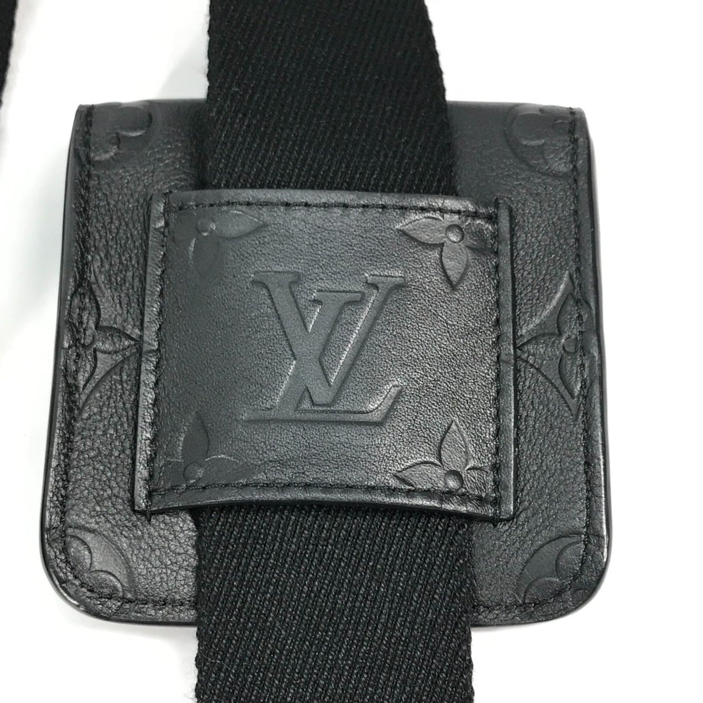 Louis Vuitton Black Leather Shoulder Bag