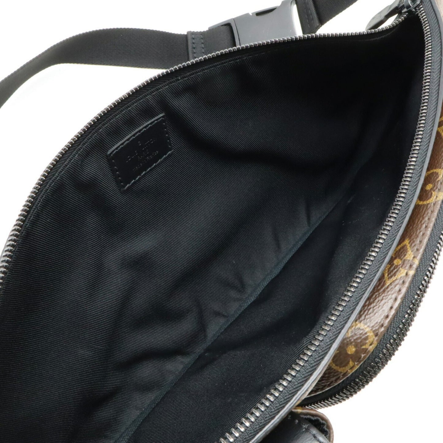Louis Vuitton Monogram Black Brown Monogram Leather Fanny Pack Shoulder Bag