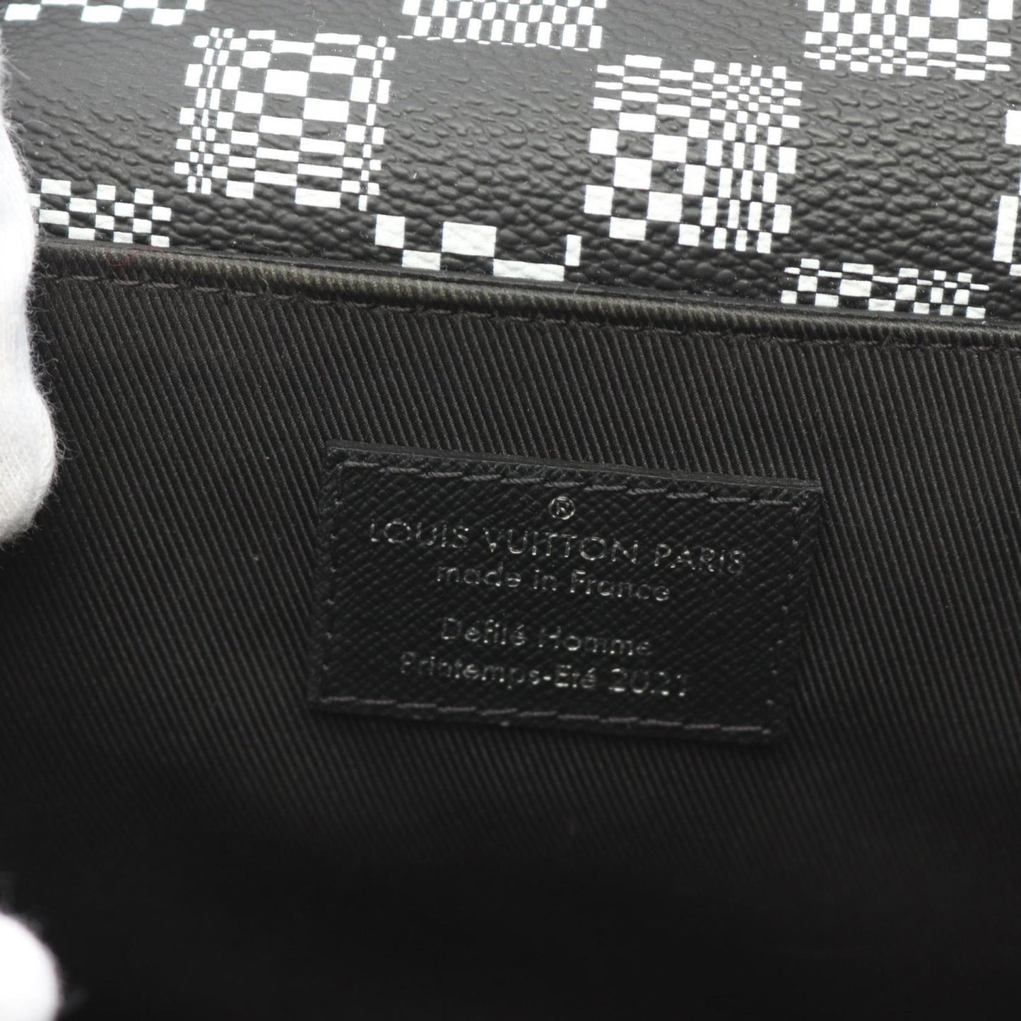 Louis Vuitton Black Coated Canvas Damier Canvas Pvc Coated Canvas Shoulder Bag