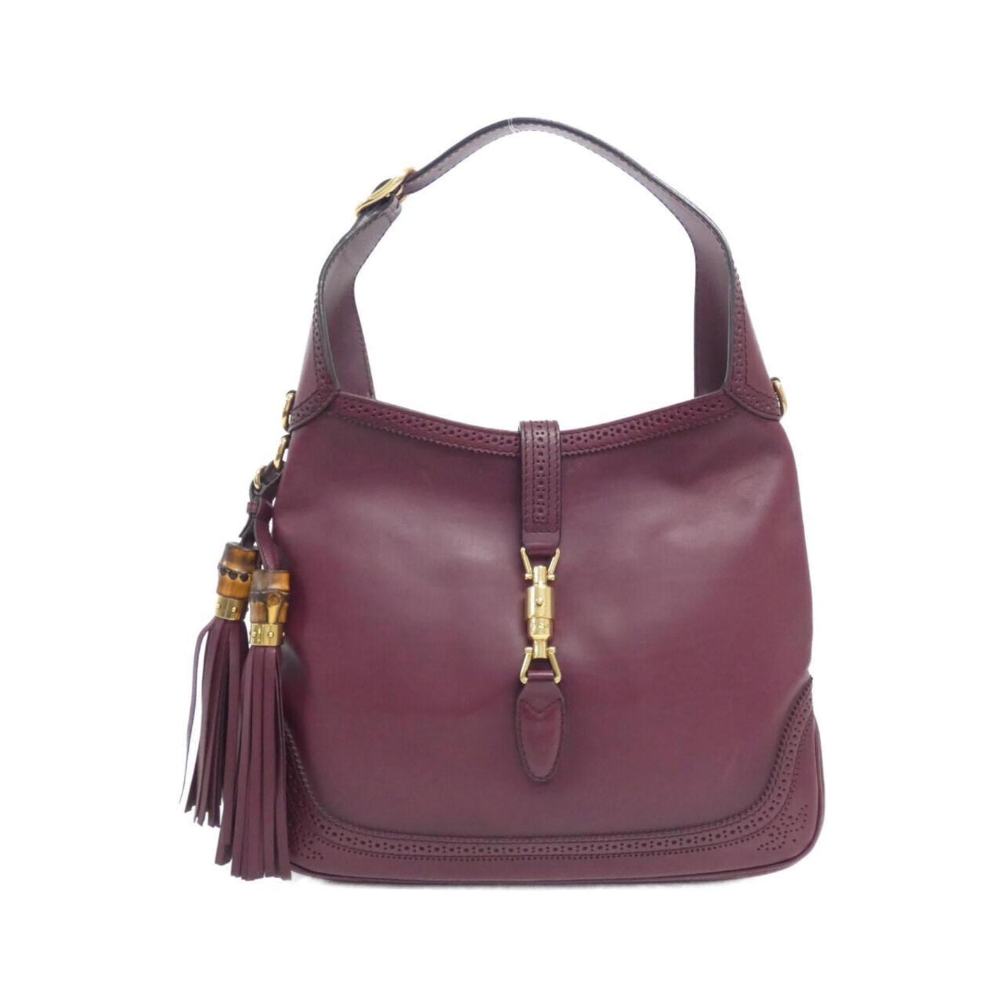 Gucci Bordeaux Leather Shoulder Bag ()