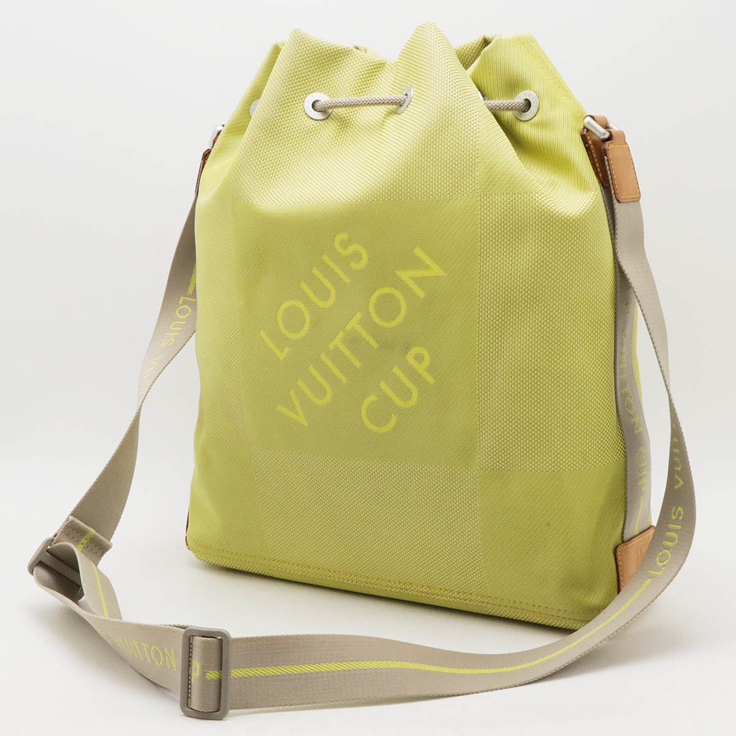 Louis Vuitton Damier Geant Lime Yellow Damier Geant Shoulder Bag