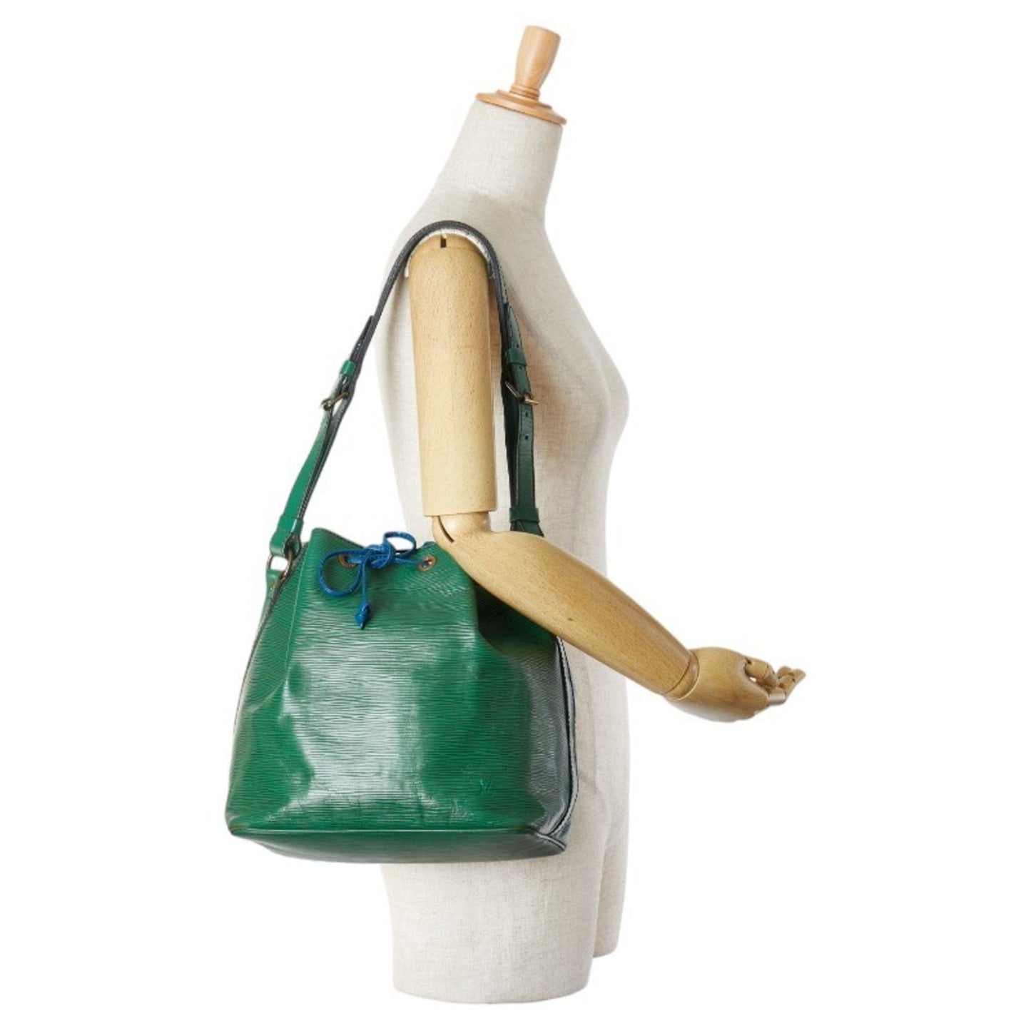 Louis Vuitton Epi Borneo Green Leather Shoulder Bag