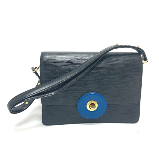 Louis Vuitton Black Leather Shoulder Bag ()