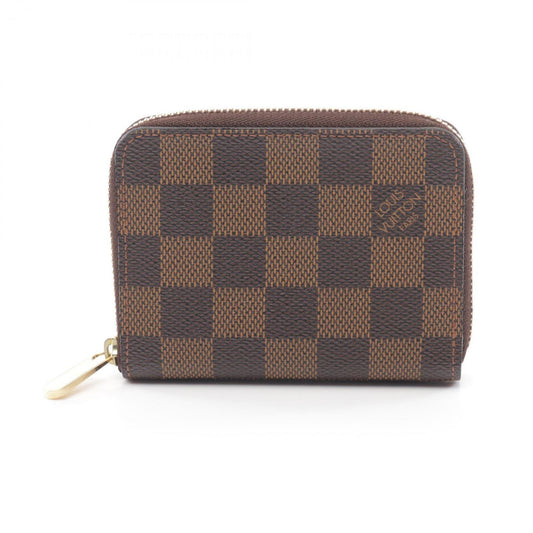Louis Vuitton Damier Brown Coated Canvas Chain/Shoulder Wallet ()