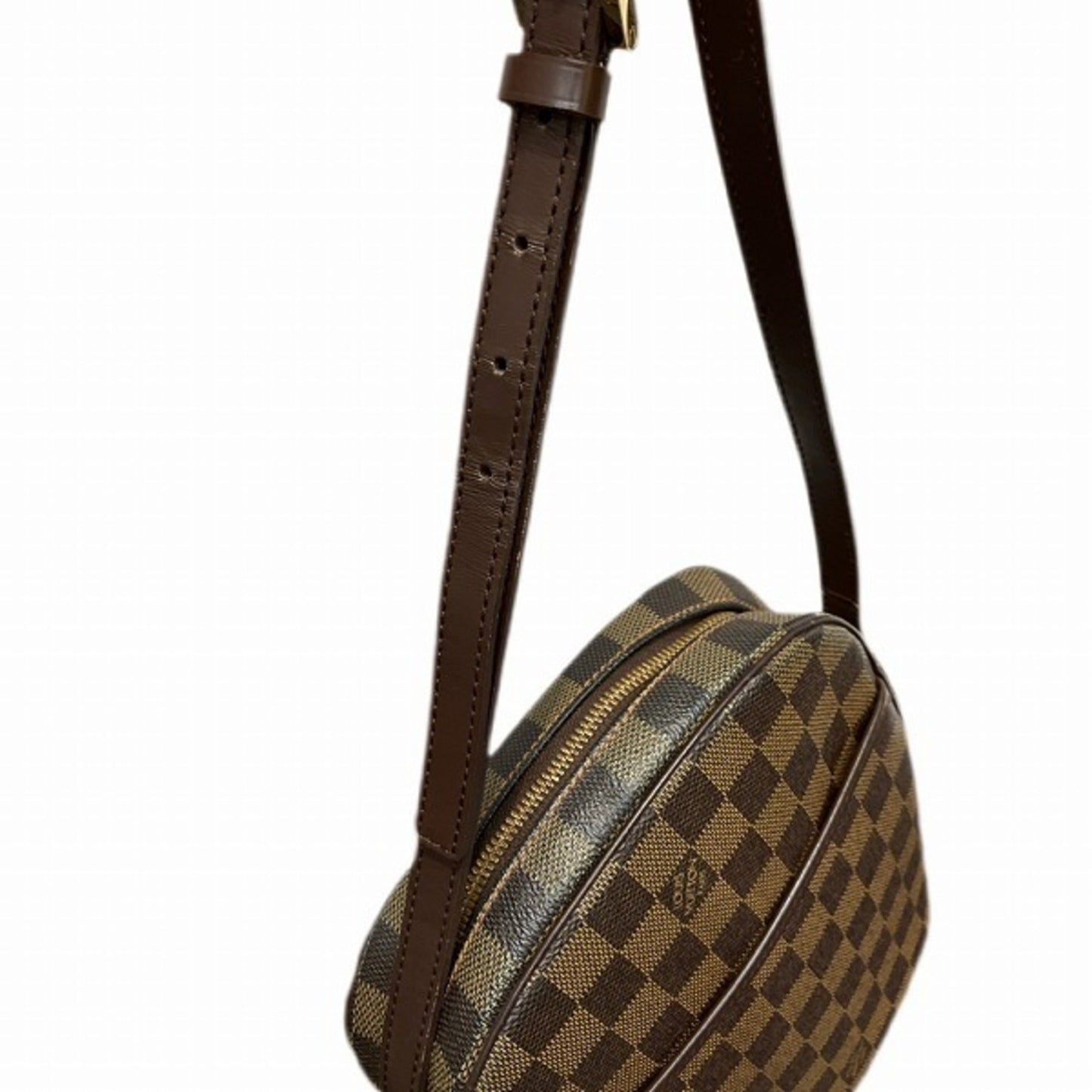 Louis Vuitton Damier Brown Damier Canvas Leather Shoulder Bag