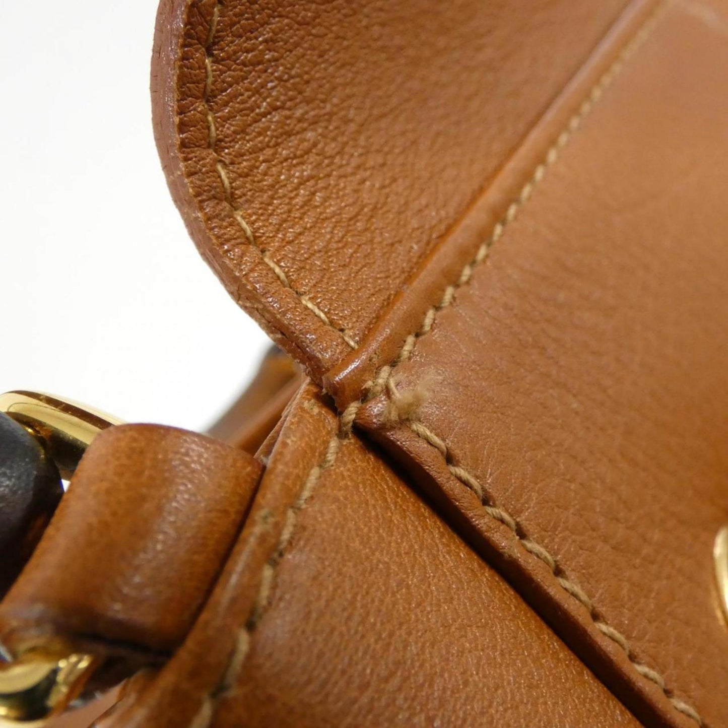Gucci Brown Leather Pouch Shoulder Bag