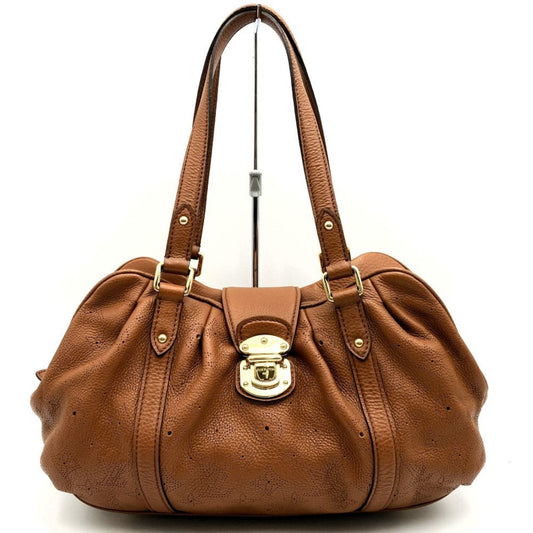 Louis Vuitton Brown Leather Shoulder Bag ()