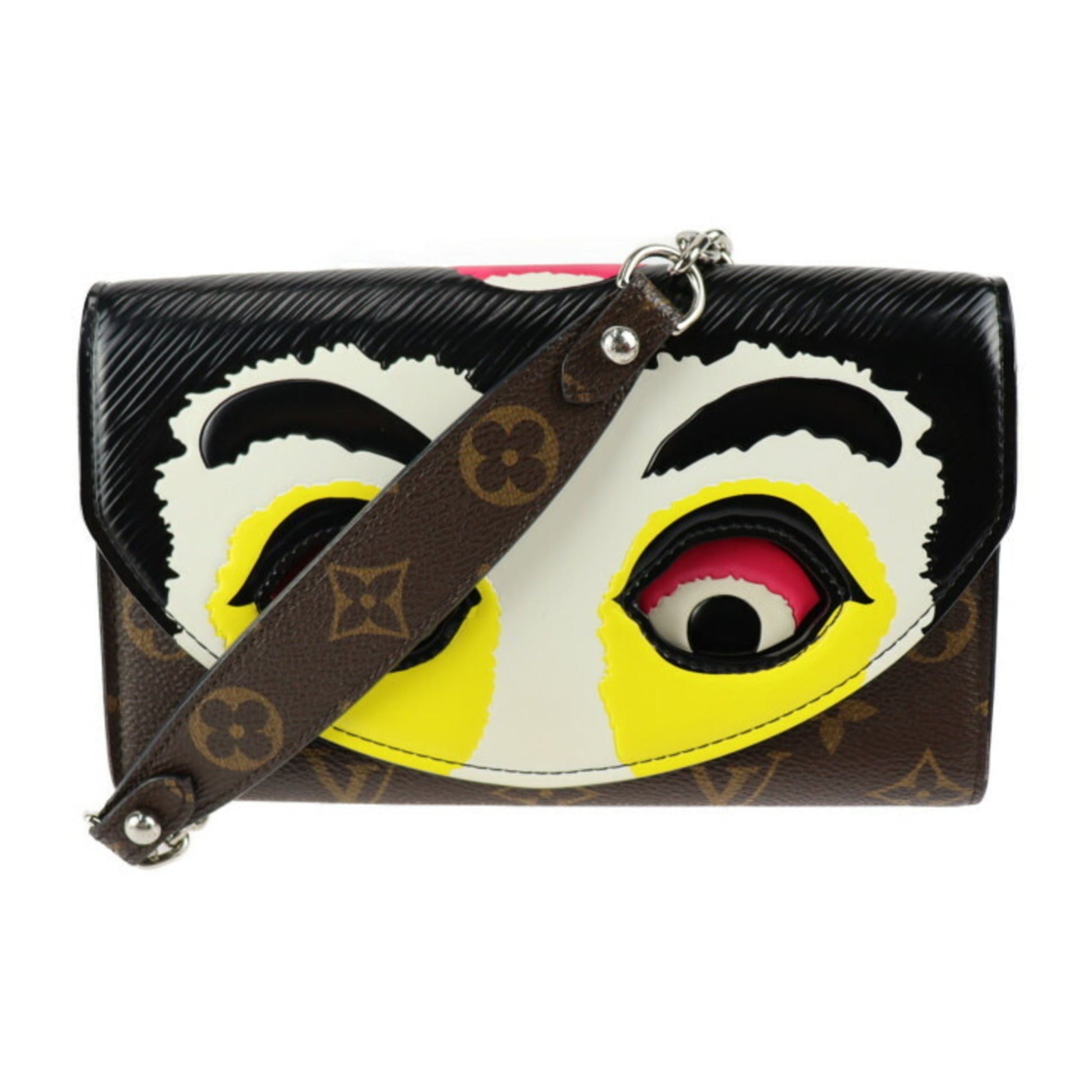 Louis Vuitton Brown Monogram Multi-Color Monogram Leather Pochette Shoulder Bag ()