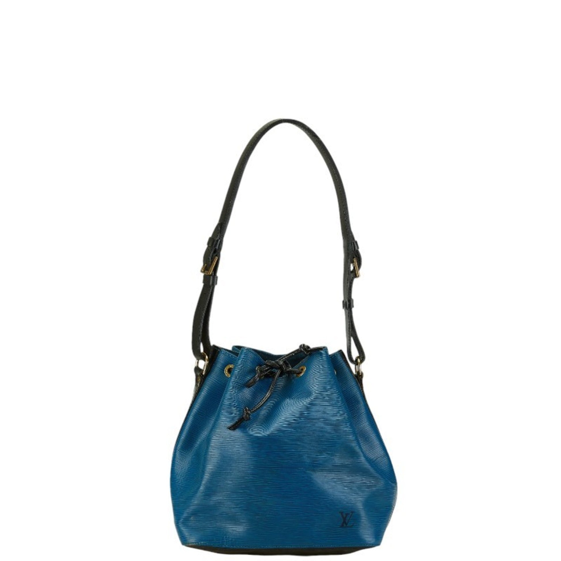 Louis Vuitton Epi Noir Toledo Blue Epi Leather Shoulder Bag ()
