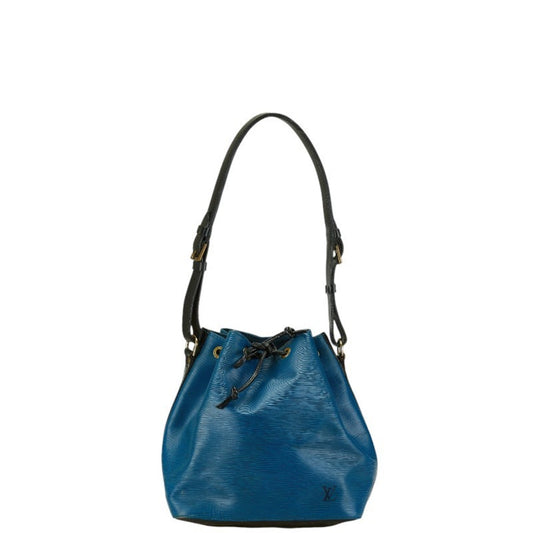 Louis Vuitton Epi Noir Toledo Blue Epi Leather Shoulder Bag ()