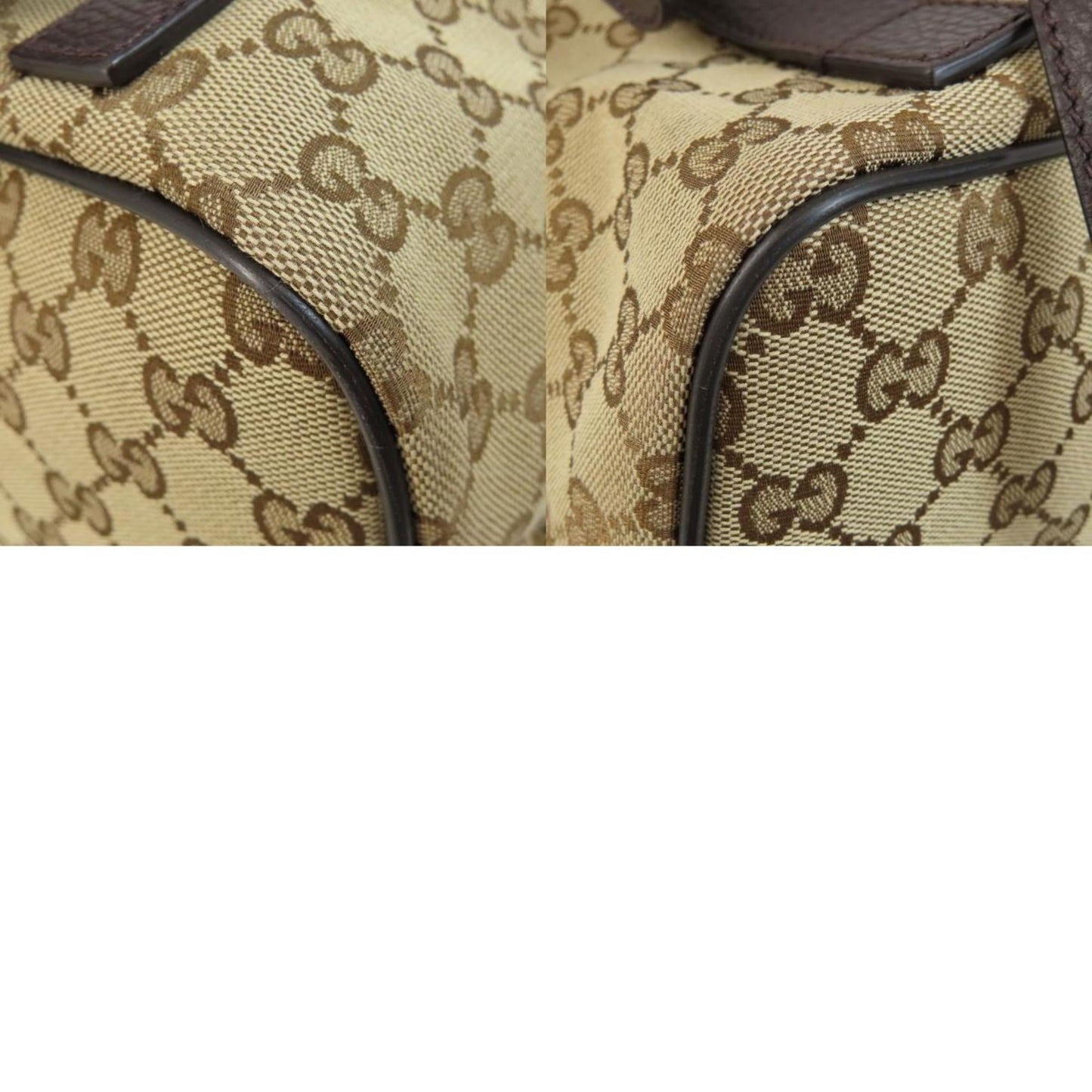 Gucci Brown Canvas Shoulder Bag