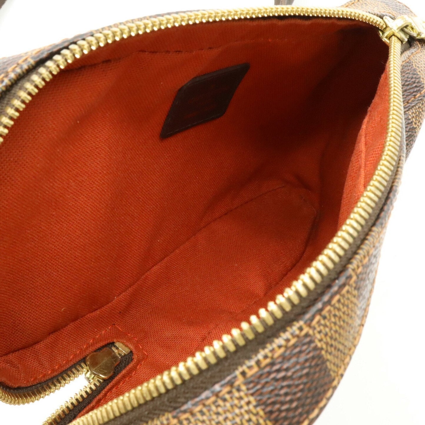 Louis Vuitton Brown Pvc Pouch Shoulder Bag Sling Bag
