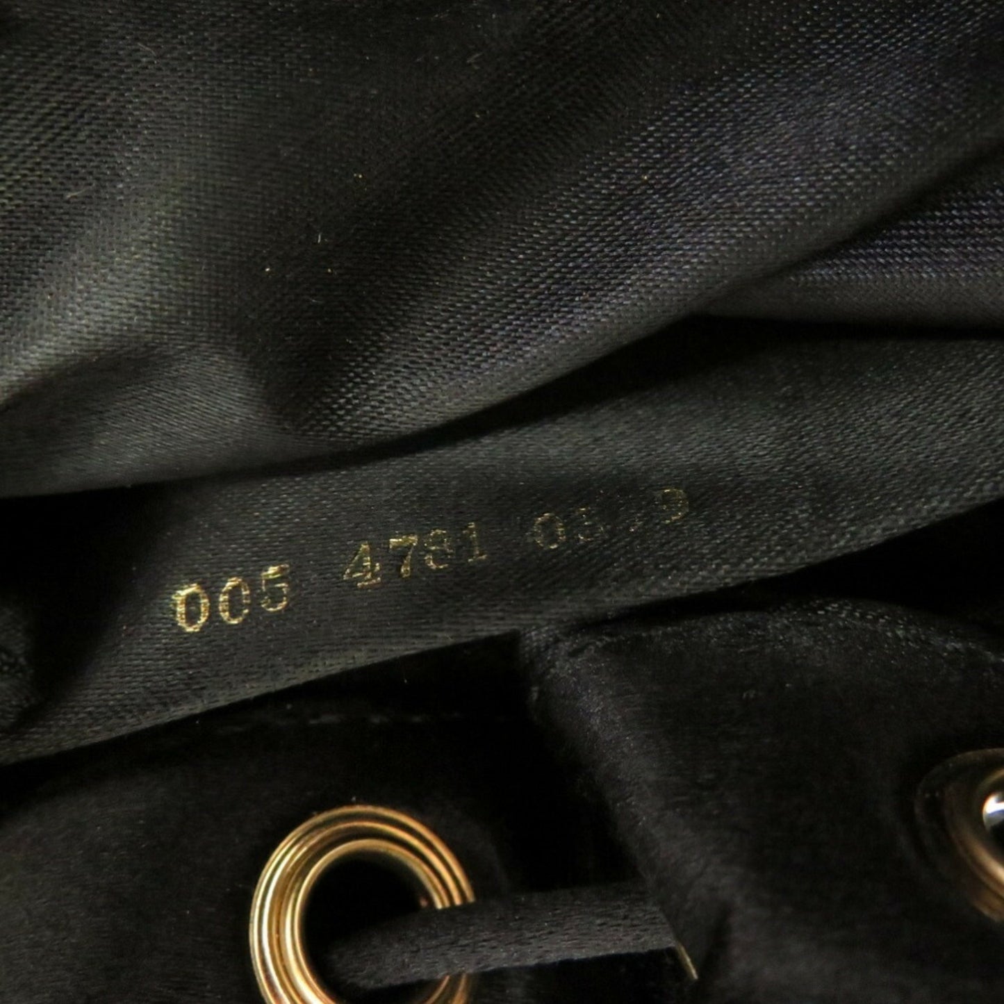 Gucci Black Bamboo Satin Backpack