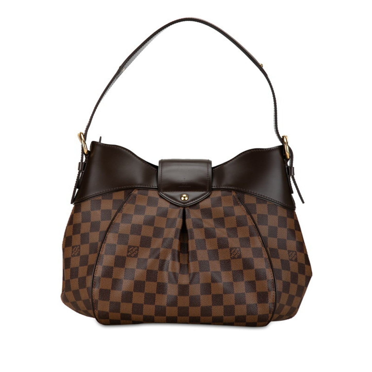Louis Vuitton Brown Pvc Leather Pochette Pouch Shoulder Bag