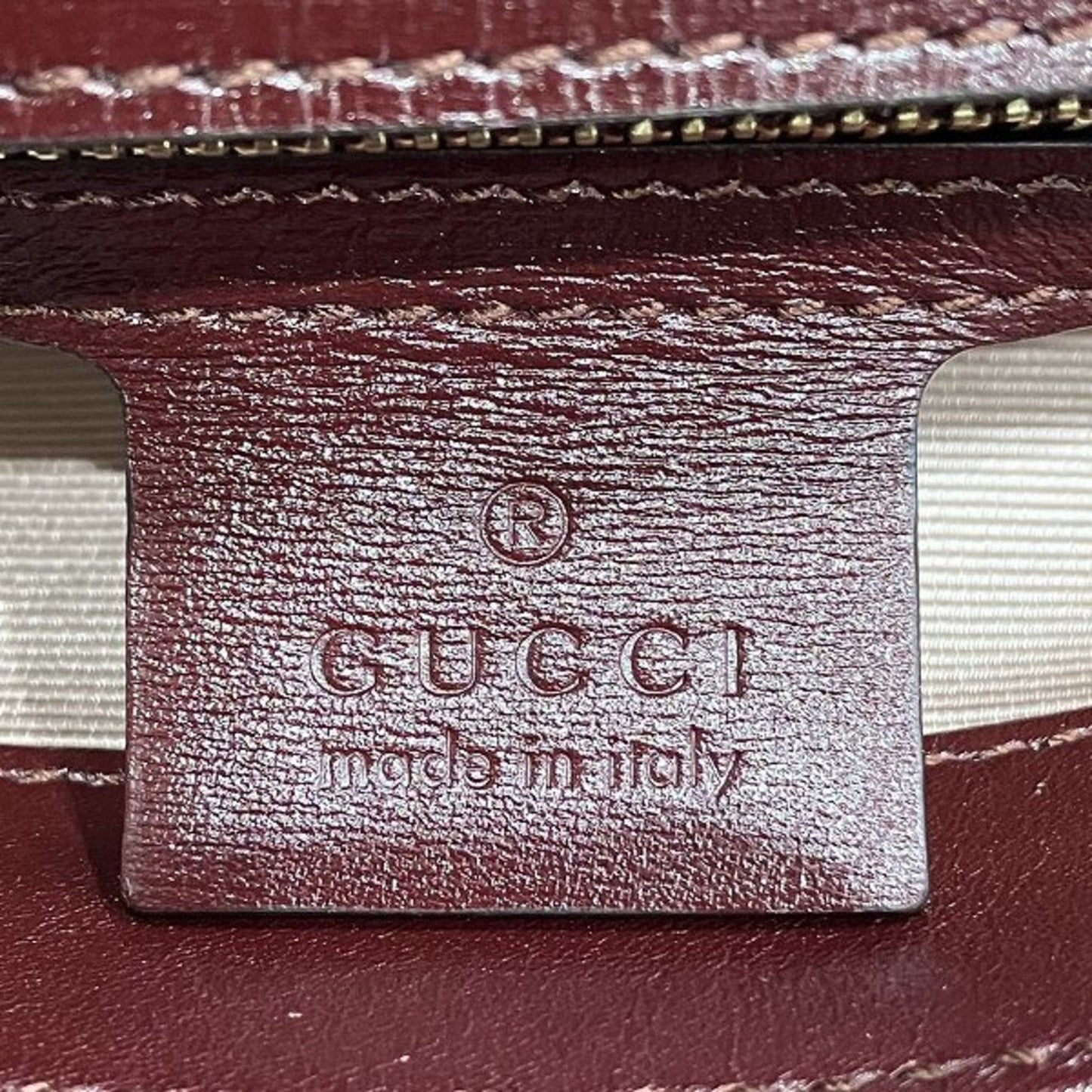Gucci Bordeaux Leather Shoulder Bag