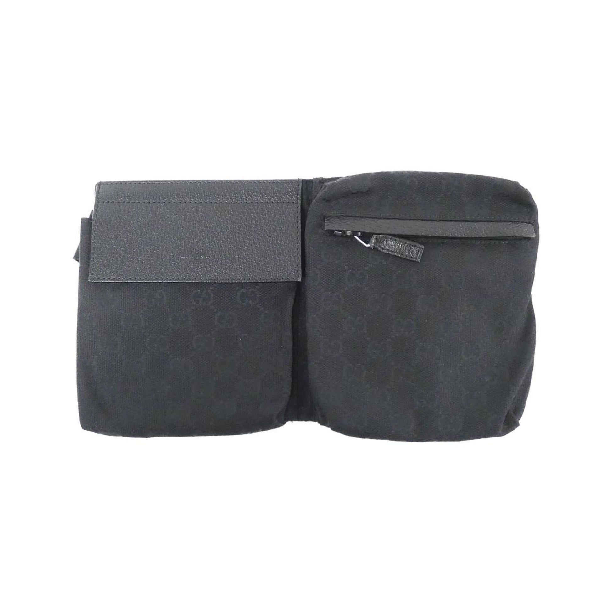 Gucci Black Gg Canvas Fanny Pack ()