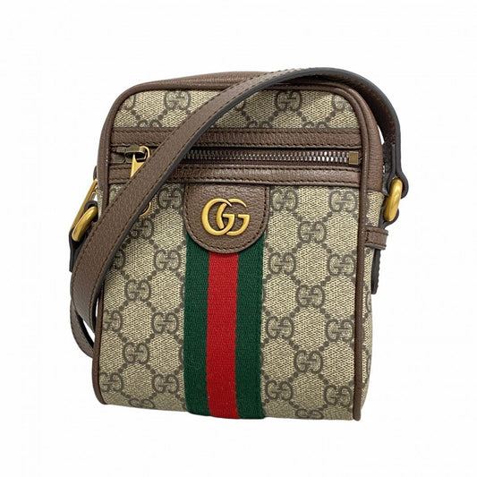 Gucci Brown Pvc Shoulder Bag ()