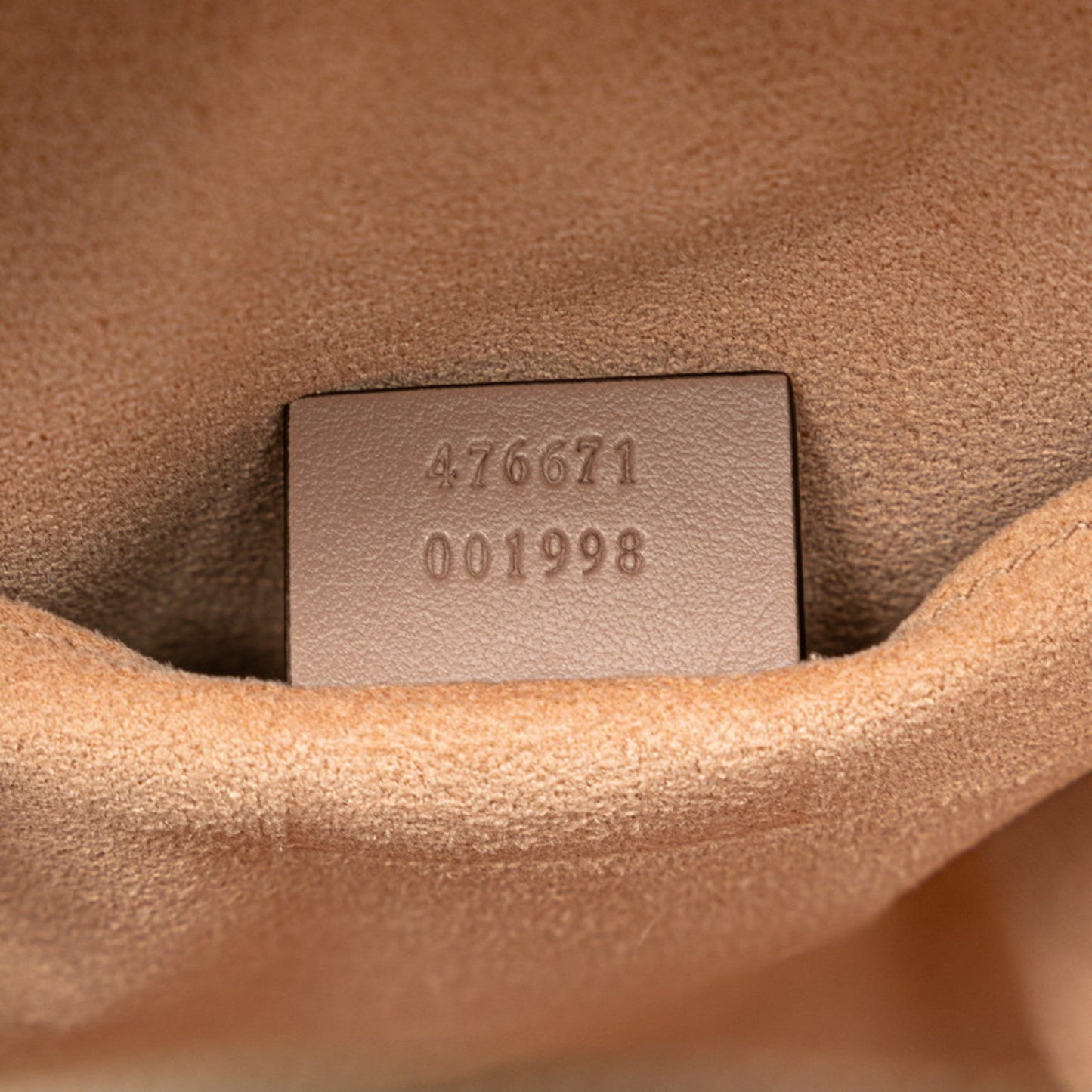 Gucci Pink Beige Leather Backpack