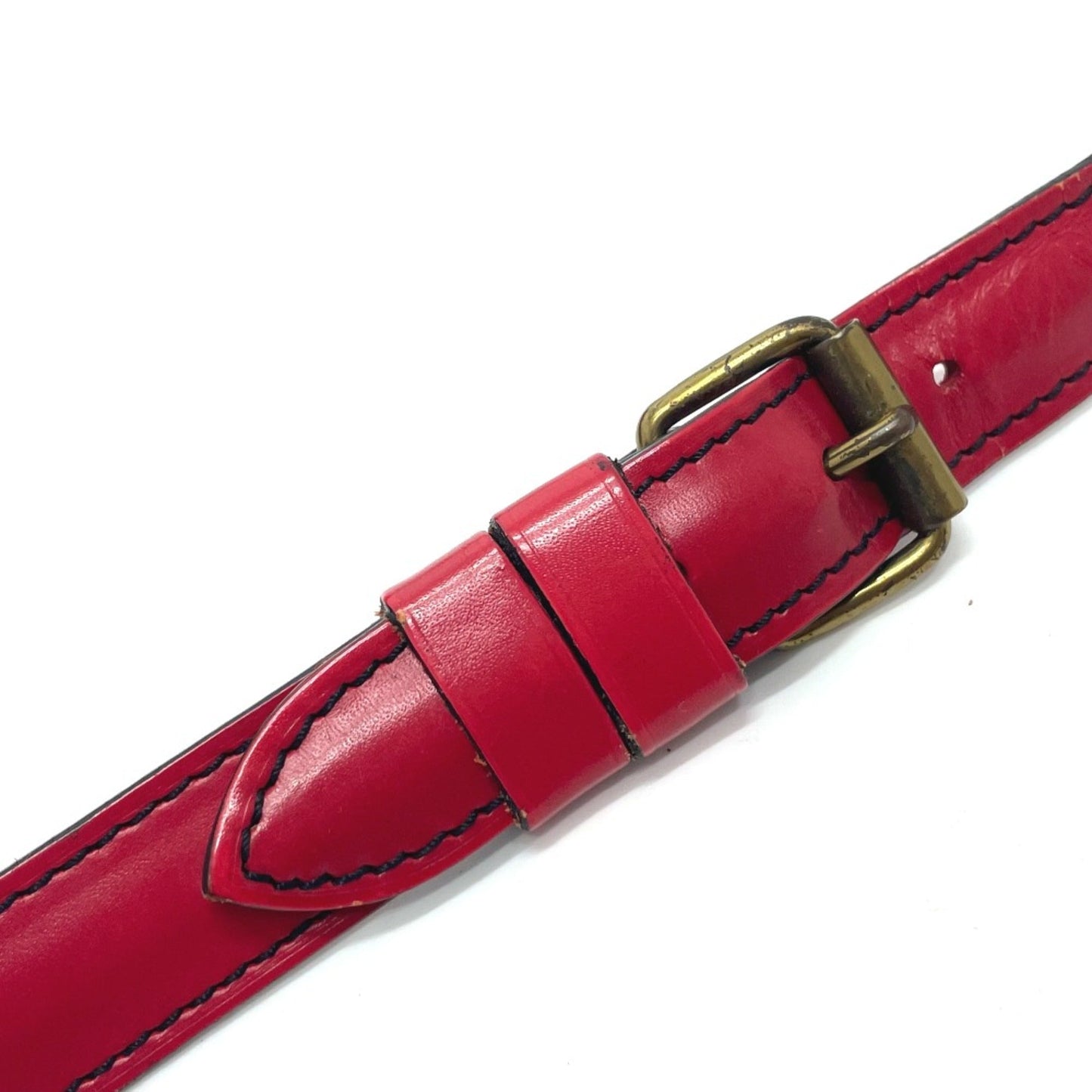 Louis Vuitton Red Leather Shoulder Bag