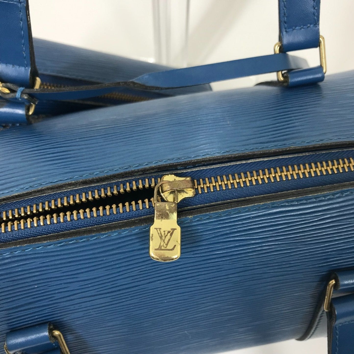 Louis Vuitton Blue Leather Shoulder Bag