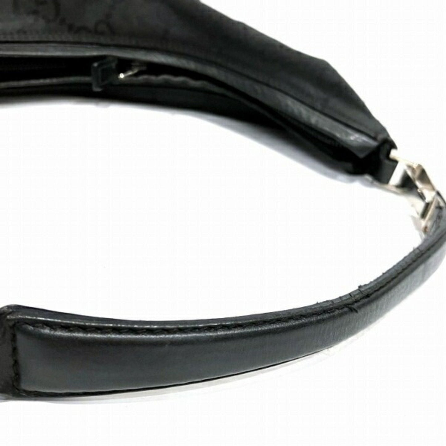 Gucci Black Nylon Leather Shoulder Bag