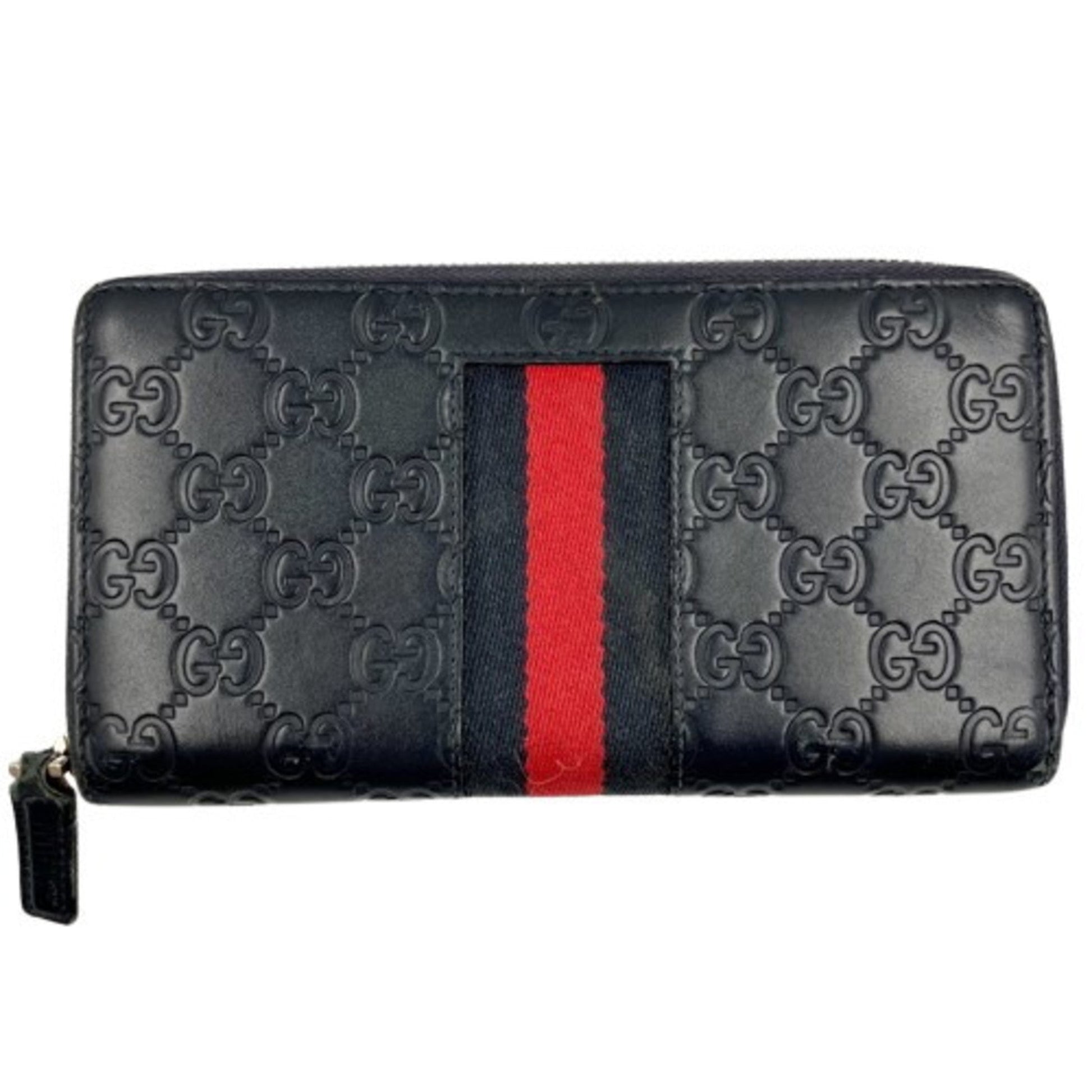 Gucci Black Pvc Long Wallet (Bi-Fold) ()