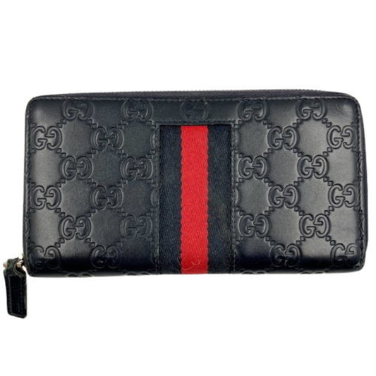 Gucci Black Pvc Long Wallet (Bi-Fold) ()