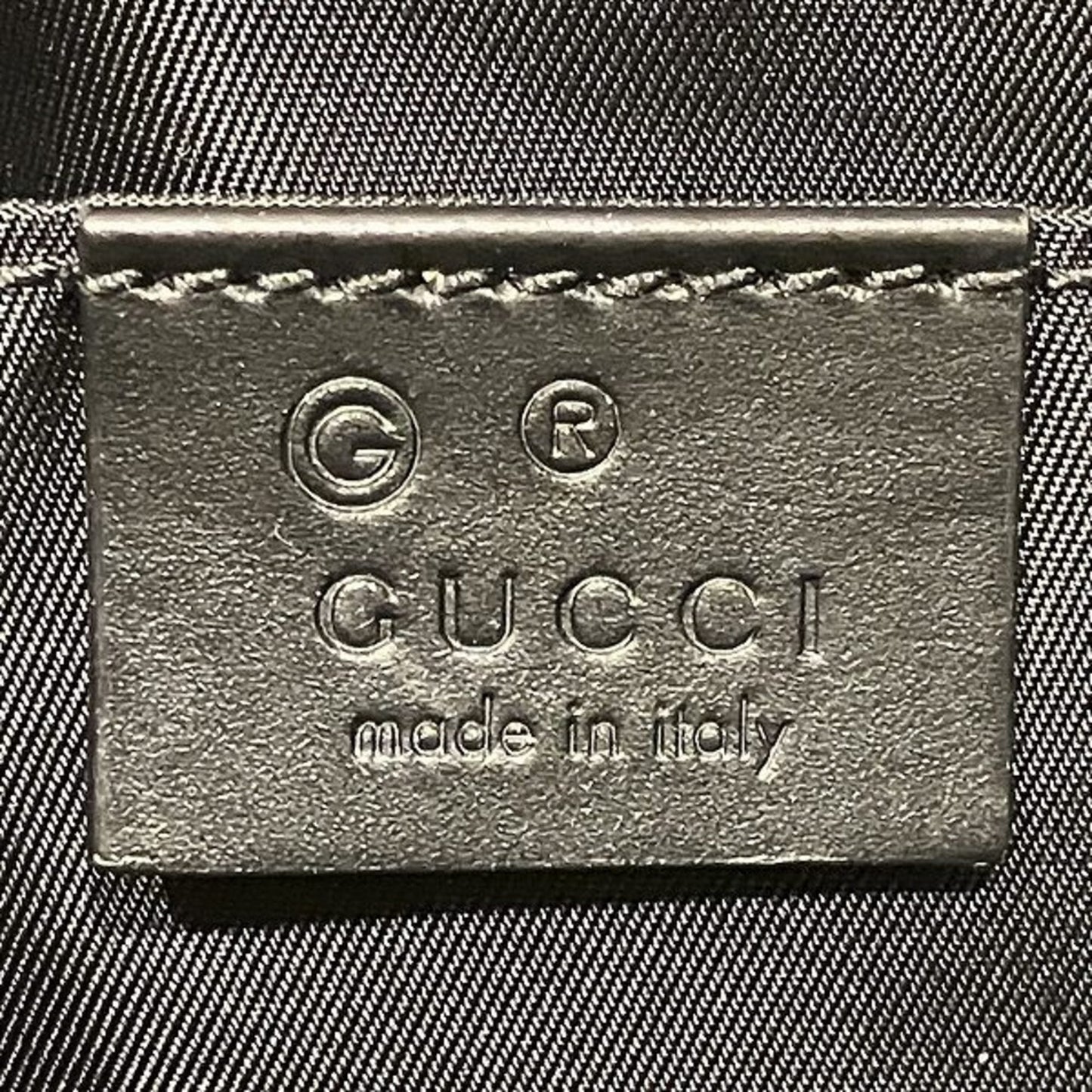 Gucci Black Canvas Pouch
