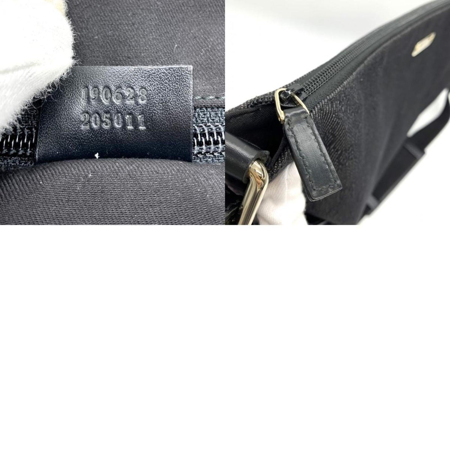 Gucci Black Gg Canvas Shoulder Bag Sling Bag