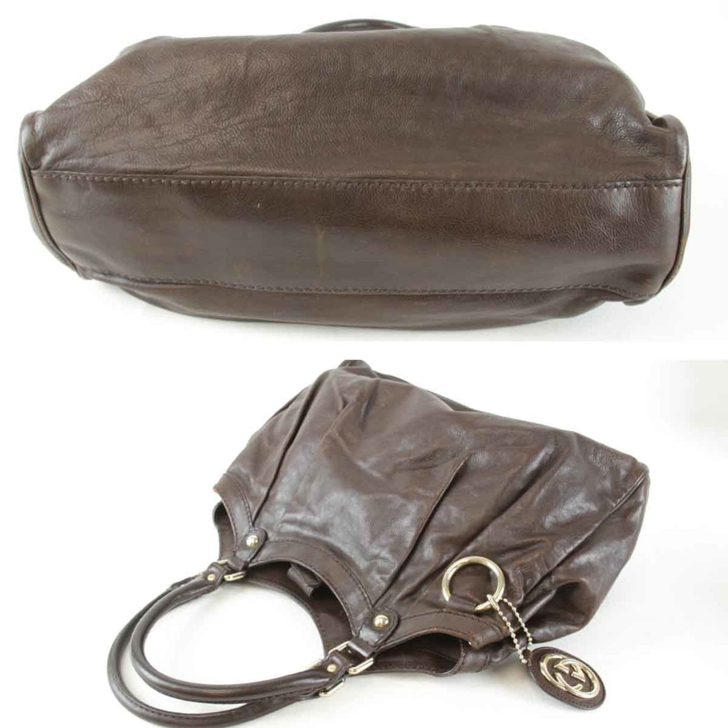 Gucci Sukey Brown Leather Handbag