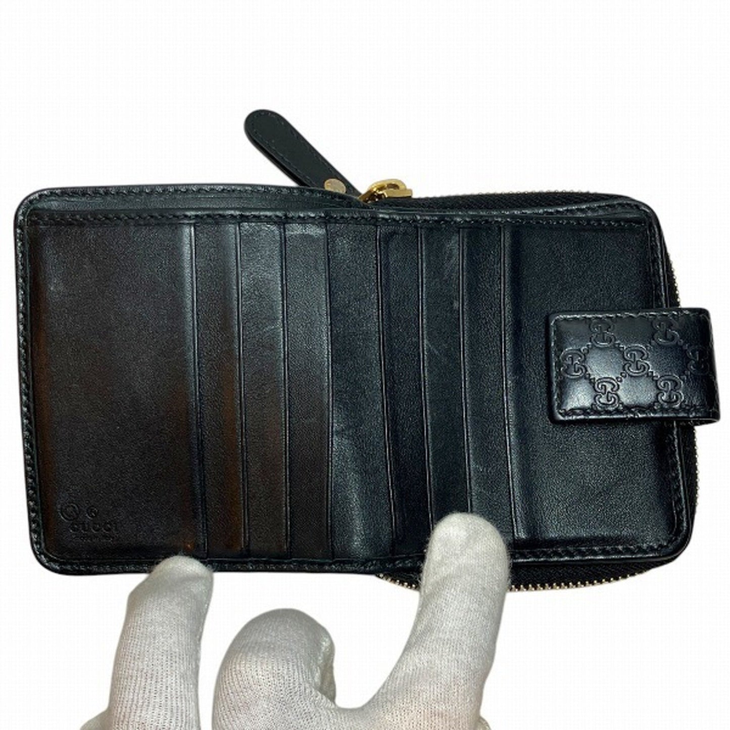 Gucci Black Leather Coin Purse/Coin Case