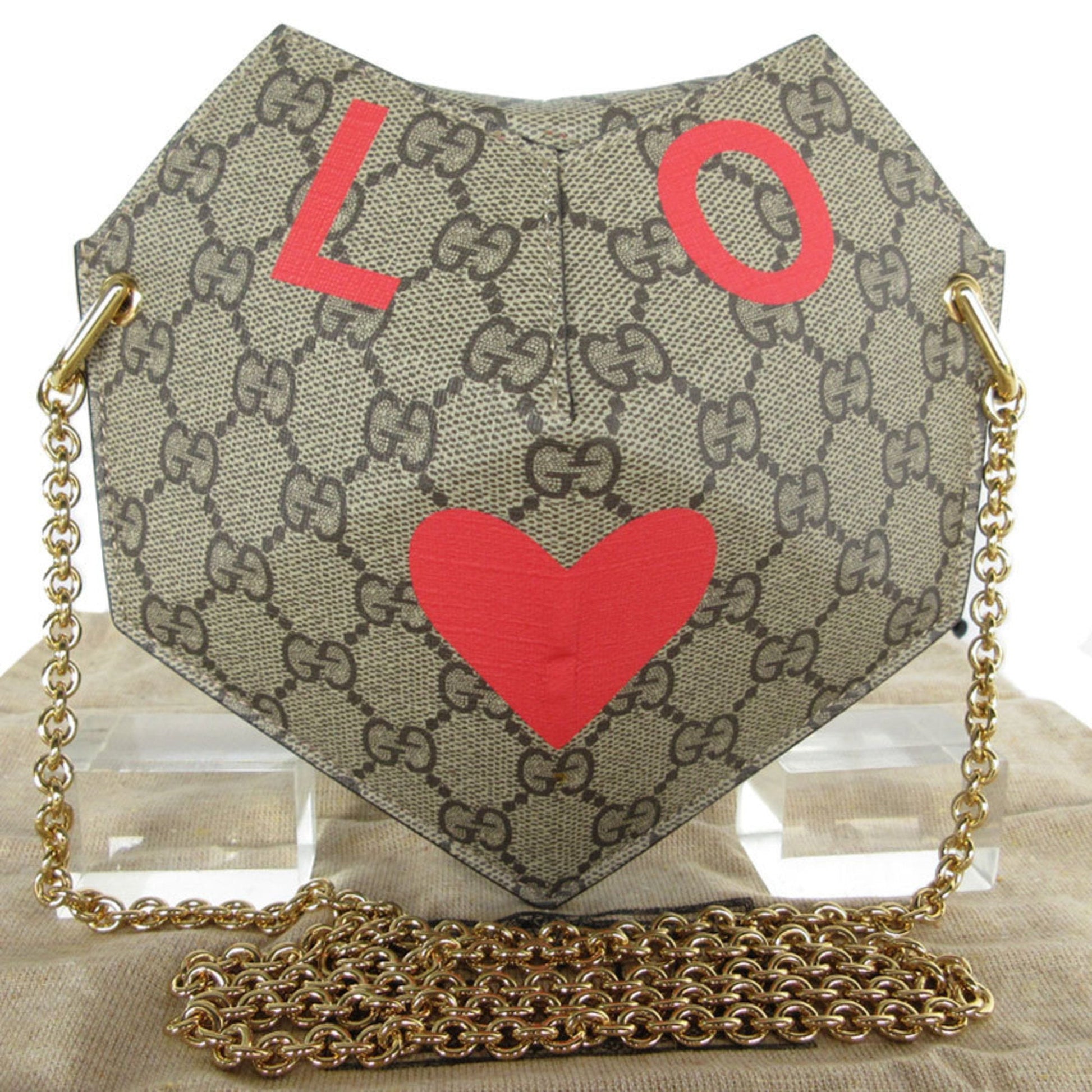 Gucci Brown Pvc Shoulder Bag ()