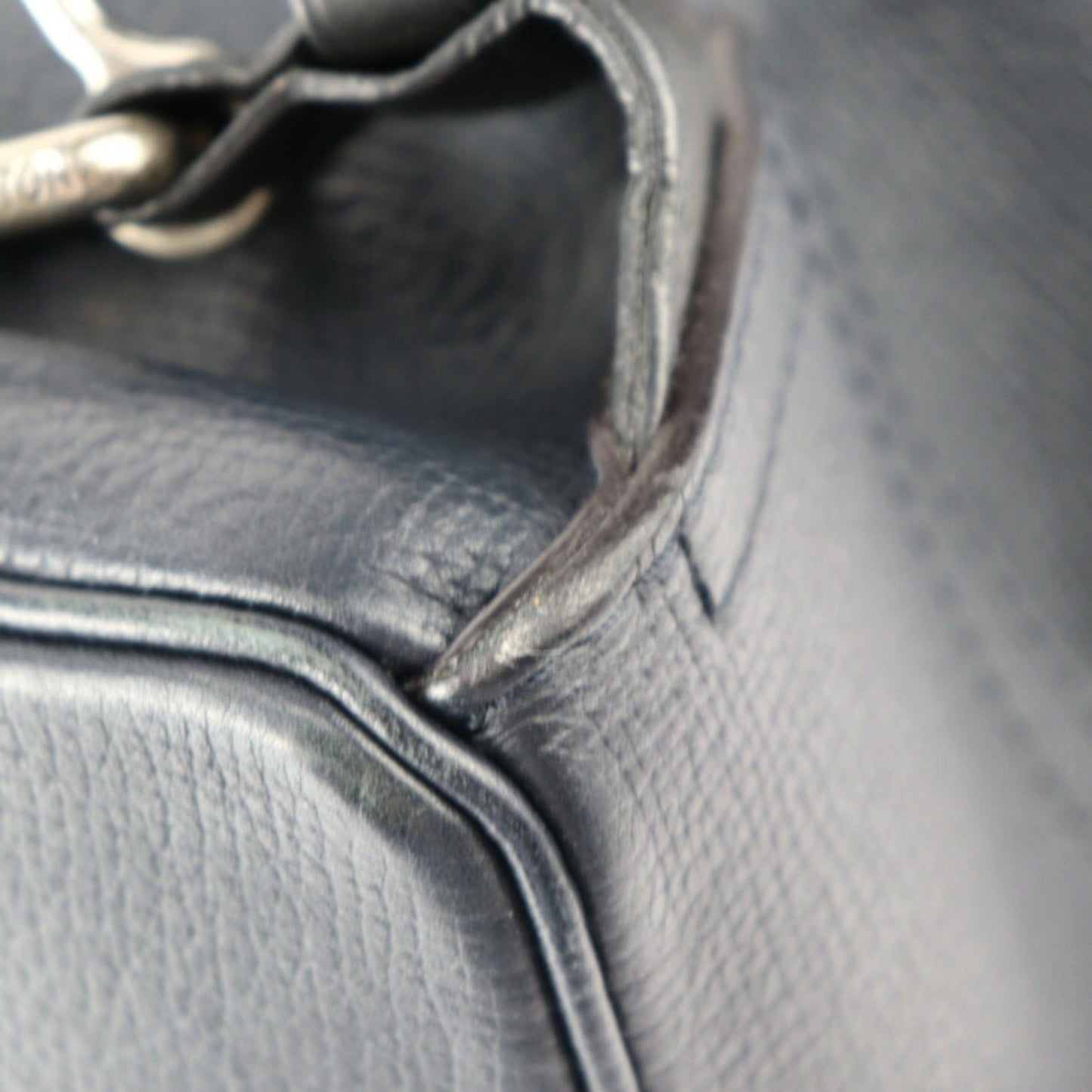 Louis Vuitton Navy Blue Utah Leather Backpack Handbag