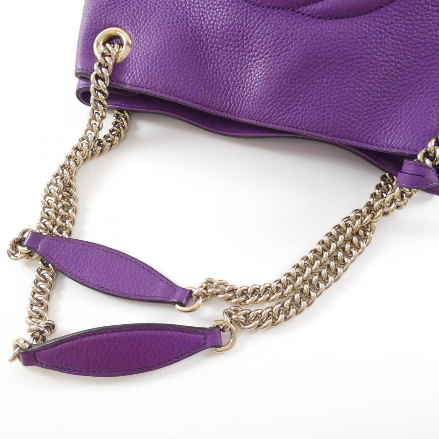 Gucci Purple Leather Shoulder Bag