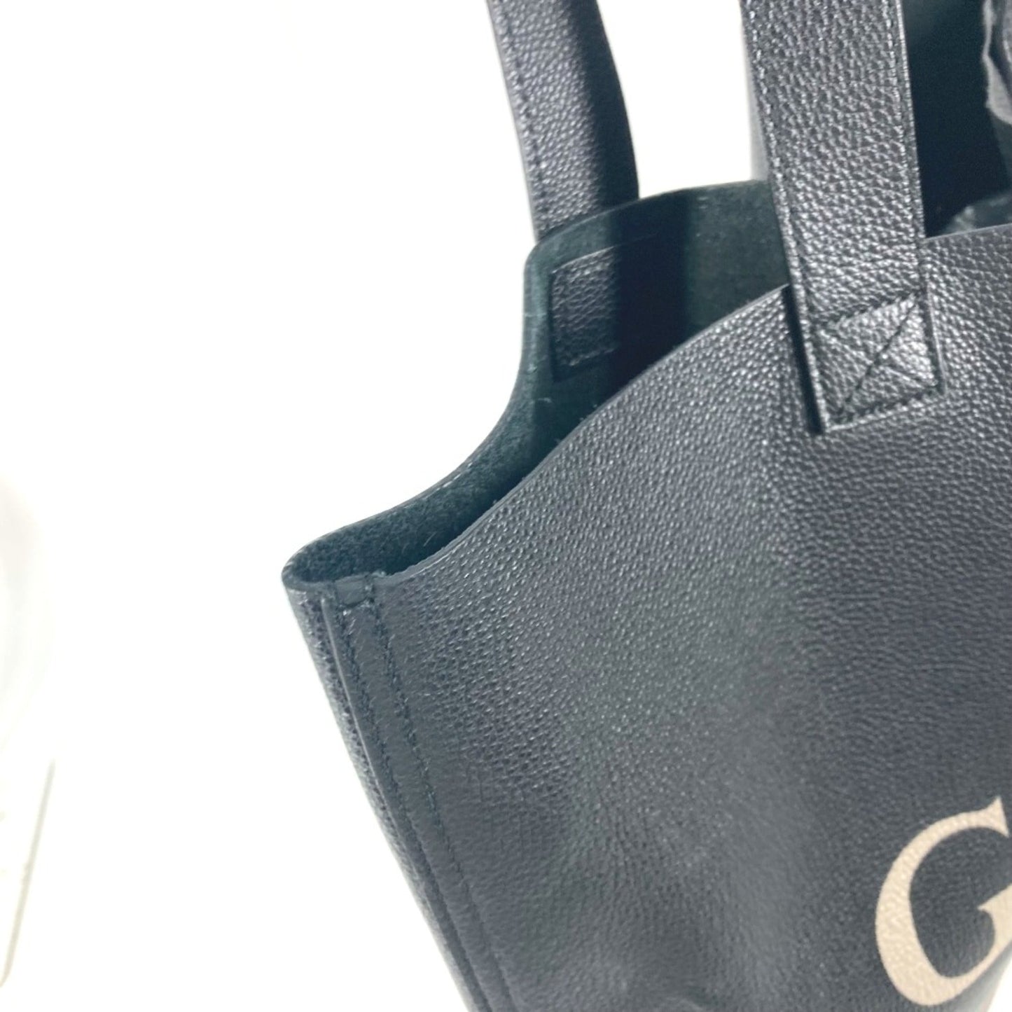 Gucci Black Leather Tote Bag