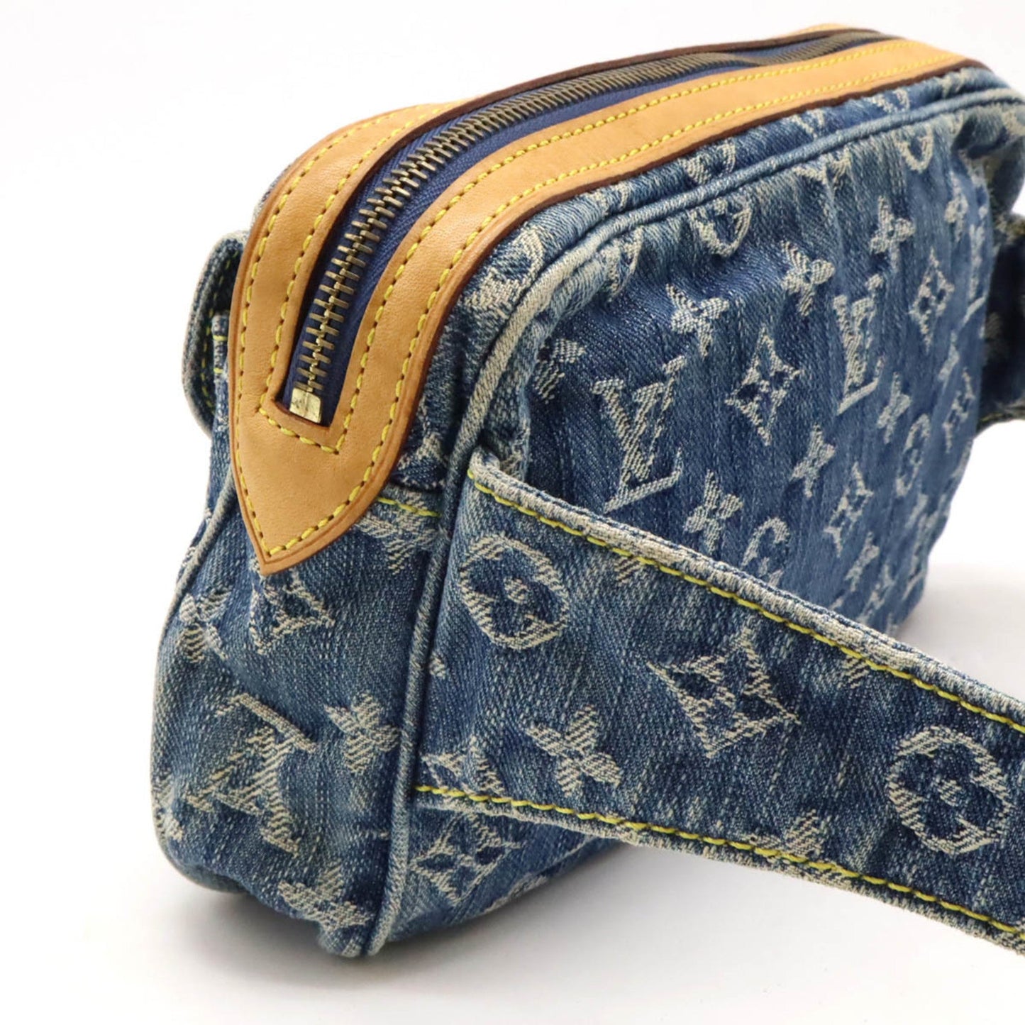 Louis Vuitton Blue Monogram Denim Fanny Pack Shoulder Bag
