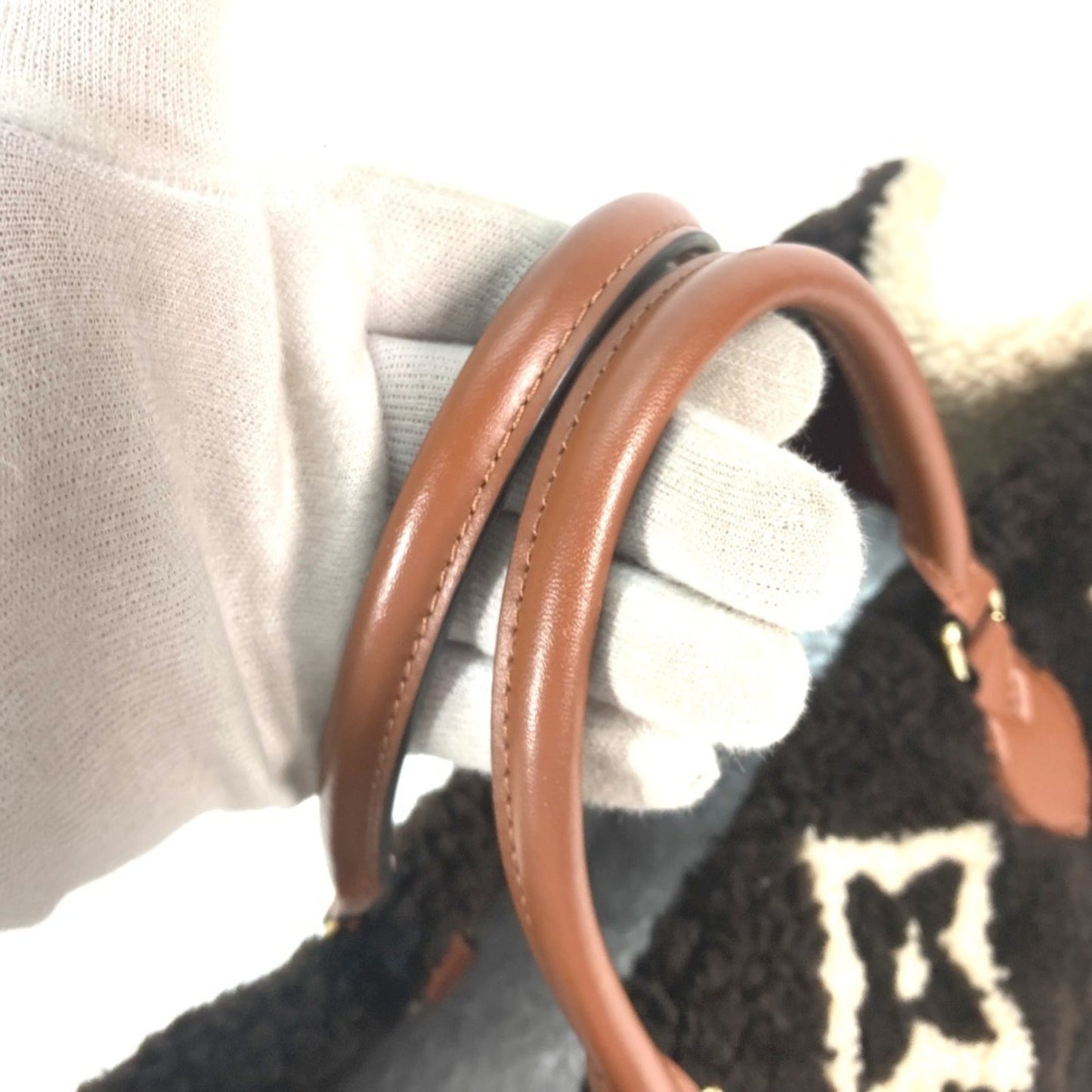 Louis Vuitton Brown Leather Shoulder Bag