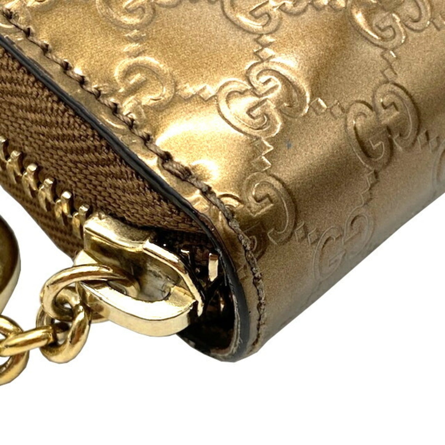 Gucci Gold Long Bill Wallet (Bi-Fold)