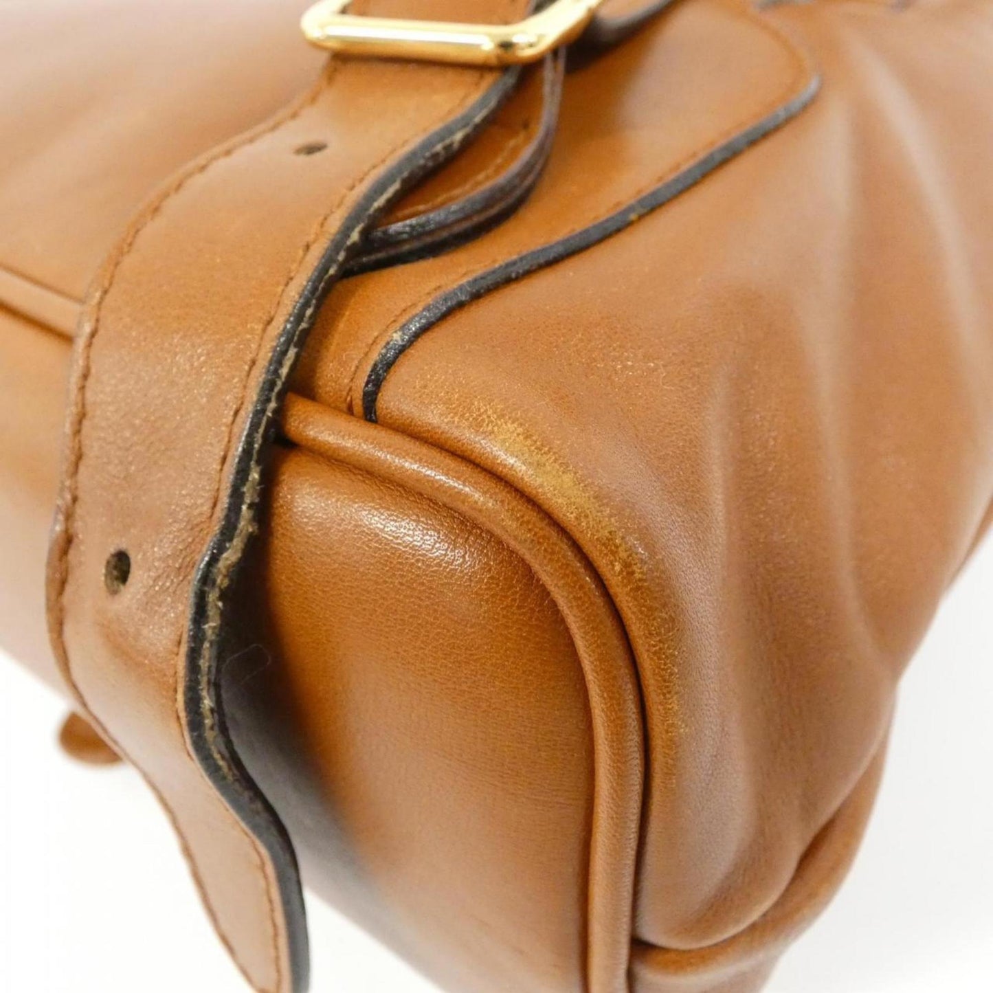 Gucci Brown Leather Backpack