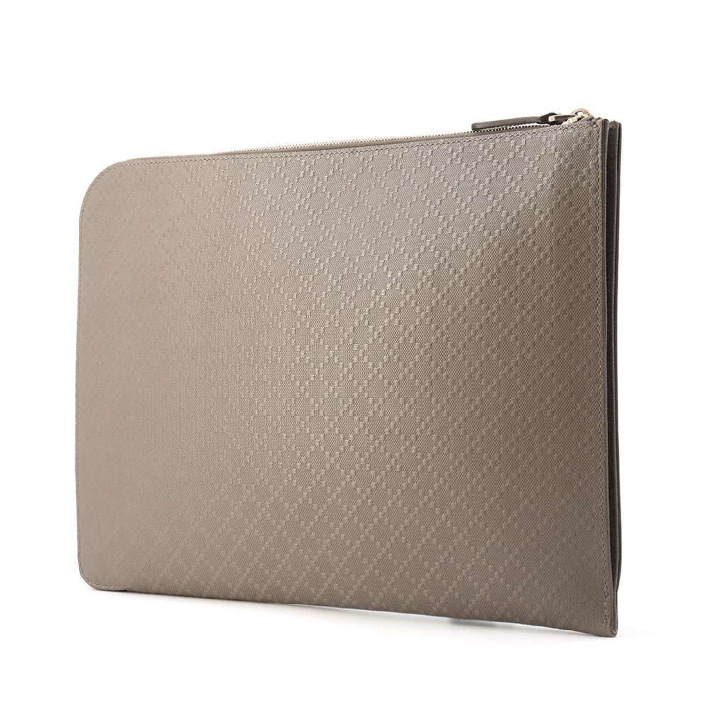 Gucci Grayish Leather Clutch Bag