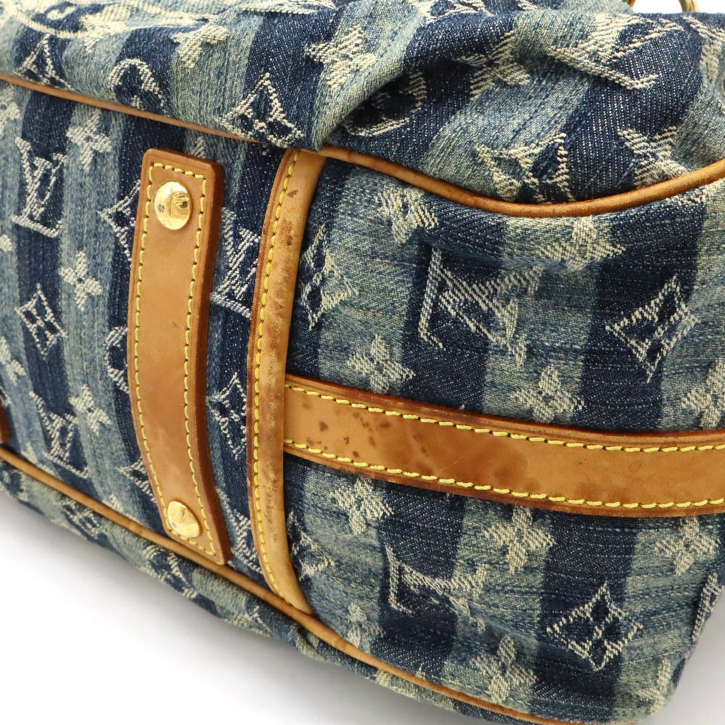 Louis Vuitton Black Blue Monogram Monogram Denim Shoulder Bag