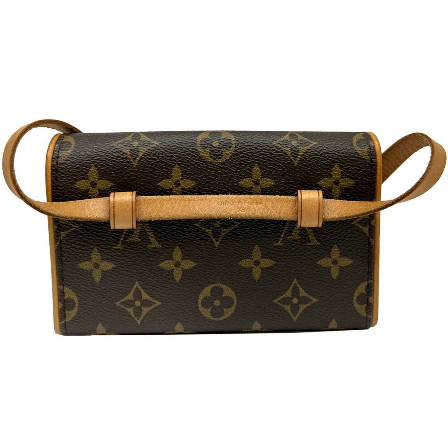 Louis Vuitton Brown Pvc Leather Pochette Pouch Shoulder Bag
